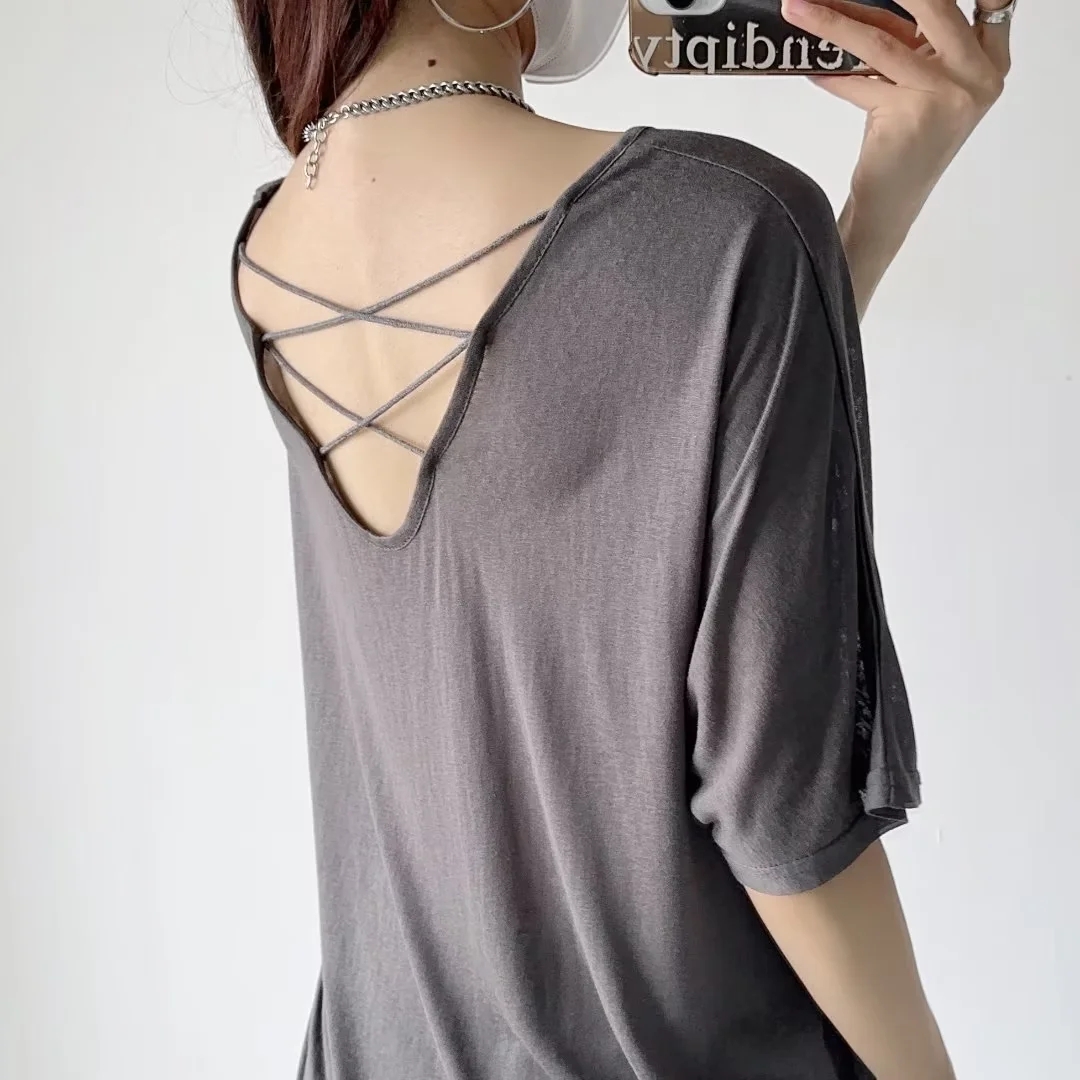 Y2K Jazz Dance Cover-Up Top for Women - Loose Short Sleeve, Sun Protection, Stylish Dancewear for Group Performances Y2K Jazz Dance Cover-Up Top for Women - Loose Short Sleeve, Sun Protection, Stylish Dancewear for Group Performances