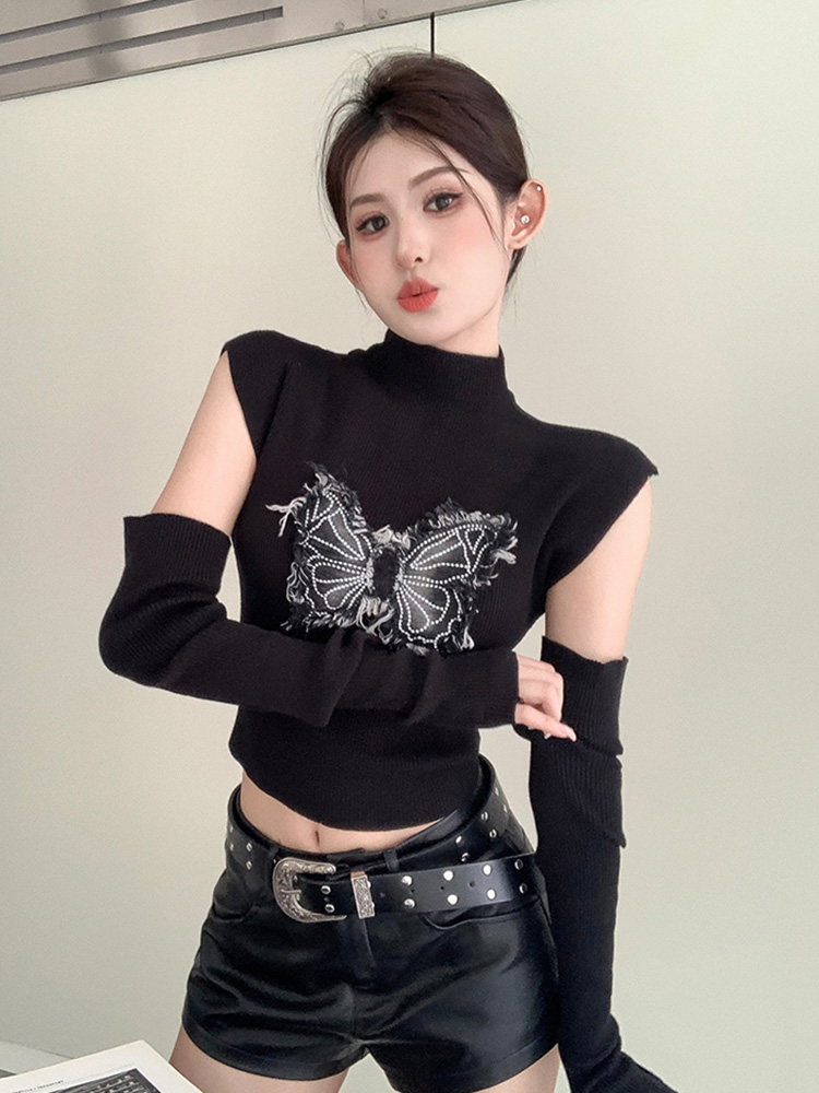 Y2K Jazz Dance Red Top - Sweet and Spicy K-Pop Performance Shirt for Girls, Autumn Winter Style, Niche Base Layer Y2K Jazz Dance Red Top - Sweet and Spicy K-Pop Performance Shirt for Girls, Autumn Winter Style, Niche Base Layer