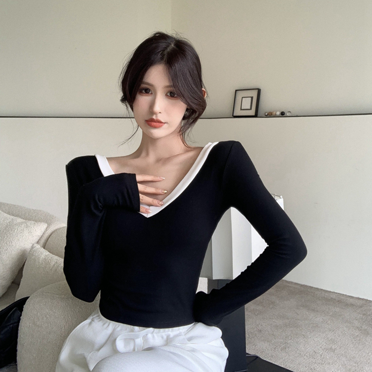 Y2K Jazz Dance T-Shirt for Women - Sweet and Spicy Slim Fit K-Pop Performance Top for Autumn/Winter Y2K Jazz Dance T-Shirt for Women - Sweet and Spicy Slim Fit K-Pop Performance Top for Autumn/Winter