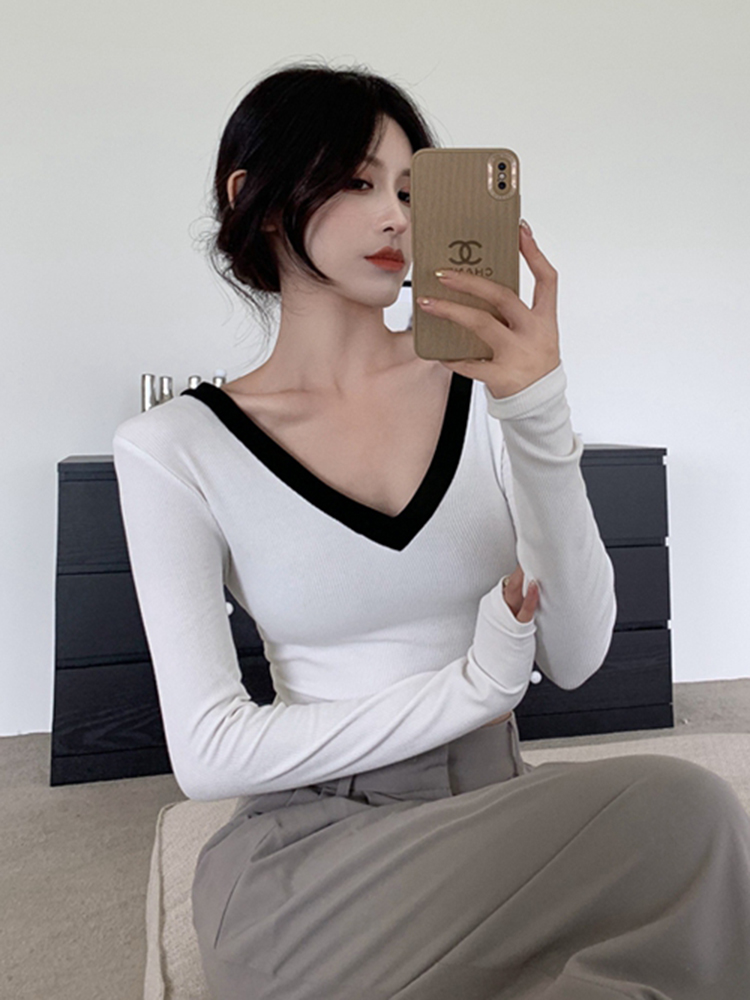 Y2K Jazz Dance T-Shirt for Women - Sweet and Spicy Slim Fit K-Pop Performance Top for Autumn/Winter Y2K Jazz Dance T-Shirt for Women - Sweet and Spicy Slim Fit K-Pop Performance Top for Autumn/Winter