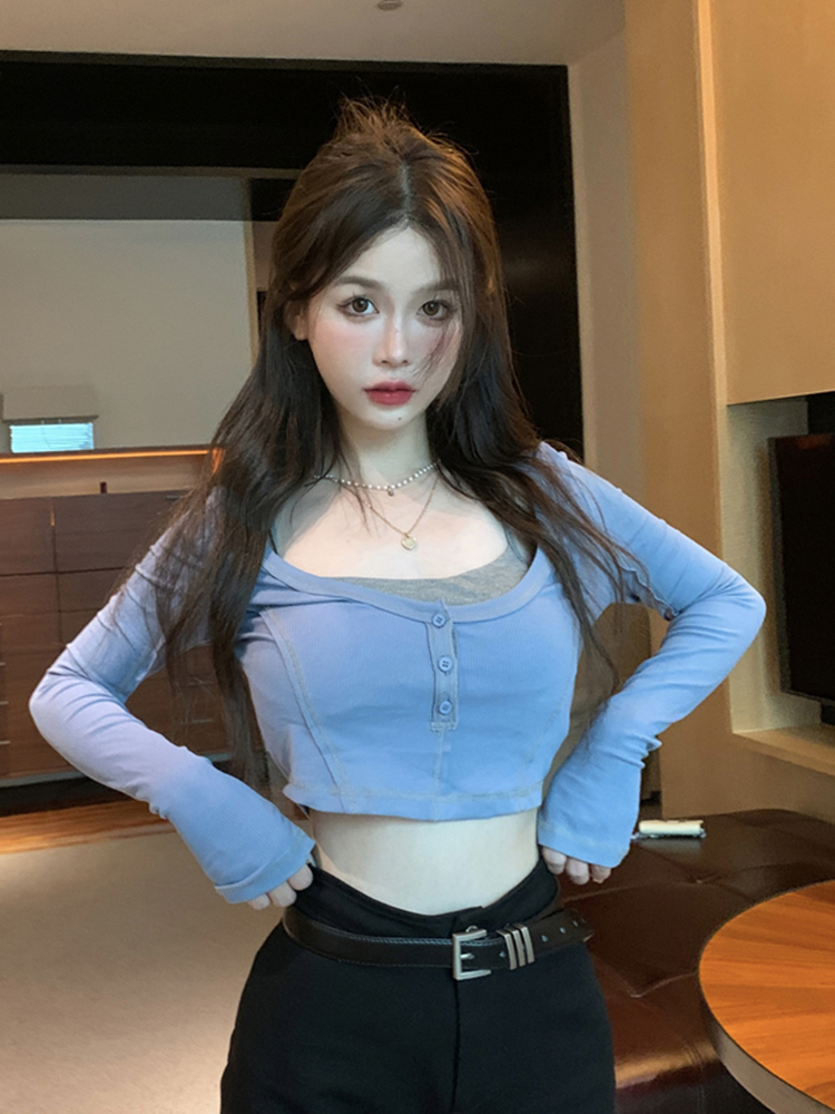 Y2K Jazz Dance Top for Women, Stylish K-Pop Inspired Performance Outfit, Unique Spring and Autumn Fashion Y2K Jazz Dance Top for Women, Stylish K-Pop Inspired Performance Outfit, Unique Spring and Autumn Fashion