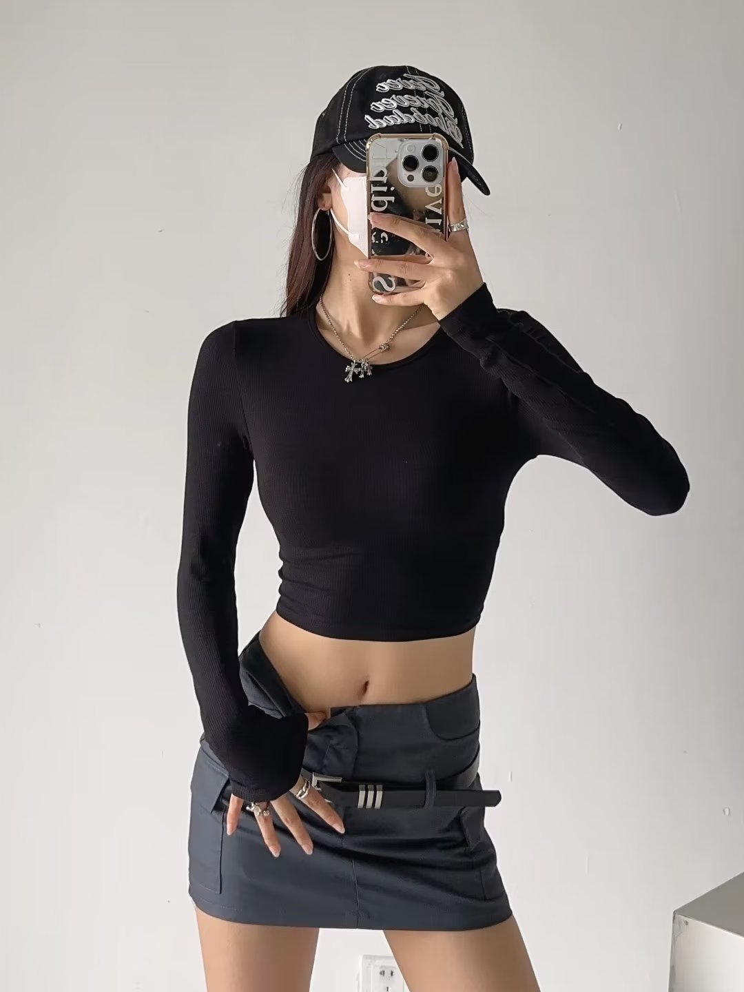 Y2K Jazz Top for Women - K-Pop Hollow Back Lace-Up Sexy Backless Crop T-Shirt Y2K Jazz Top for Women - K-Pop Hollow Back Lace-Up Sexy Backless Crop T-Shirt