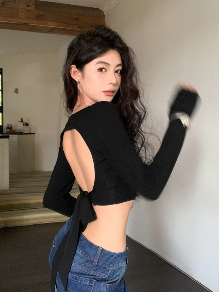 Y2K Long Sleeve T-Shirt for Women - Spicy Girl Jazz Dance K-Pop Top for Autumn Music Festival Outfits Y2K Long Sleeve T-Shirt for Women - Spicy Girl Jazz Dance K-Pop Top for Autumn Music Festival Outfits