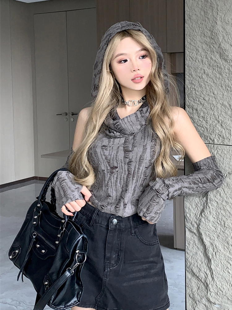 Y2K Oversized Hoodie for Women - American Aesthetic Dancewear for Jazz Performances and Dance Groups Y2K Oversized Hoodie for Women - American Aesthetic Dancewear for Jazz Performances and Dance Groups