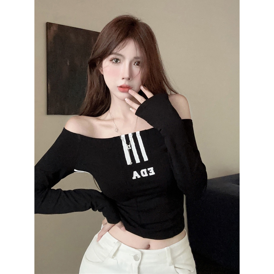 Y2K Red Crop Top for Women, K-Pop Style Fitted T-Shirt, Sweet and Spicy Jazz Dance Fashion