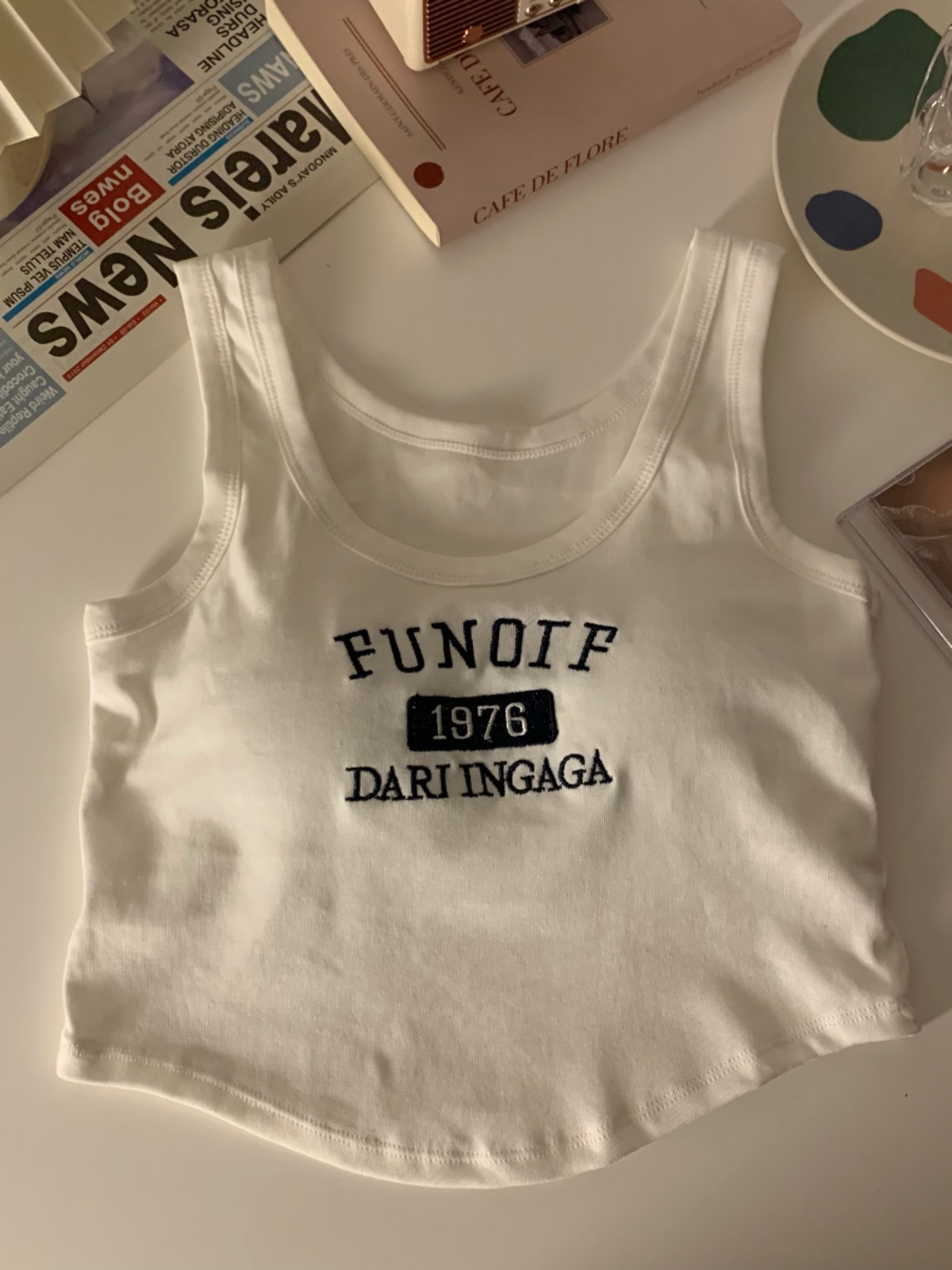 Y2K Sleeveless Jazz Tank Top with U-Neck and Side Breast Coverage - Spicy Women’s Summer Inner Wear for Outer Wear Y2K Sleeveless Jazz Tank Top with U-Neck and Side Breast Coverage - Spicy Women’s Summer Inner Wear for Outer Wear