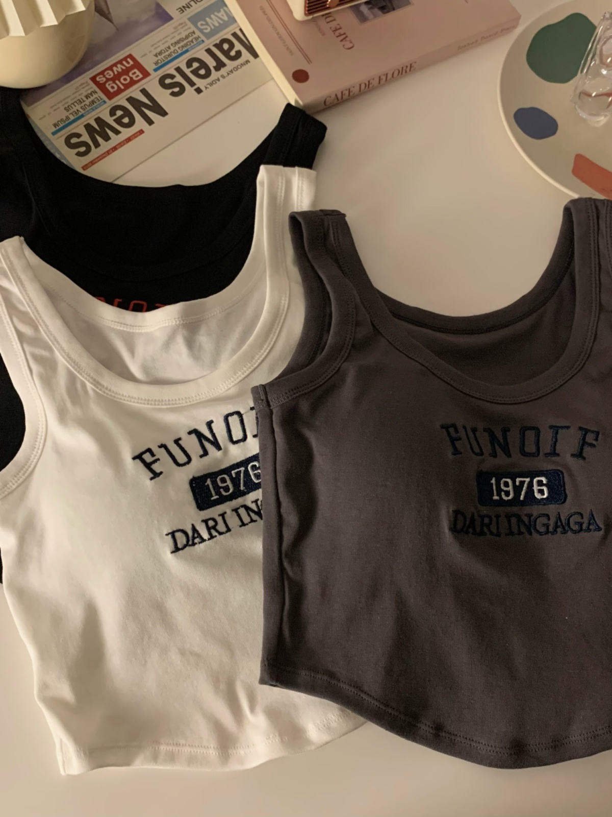 Y2K Sleeveless Jazz Tank Top with U-Neck and Side Breast Coverage - Spicy Women’s Summer Inner Wear for Outer Wear Y2K Sleeveless Jazz Tank Top with U-Neck and Side Breast Coverage - Spicy Women’s Summer Inner Wear for Outer Wear