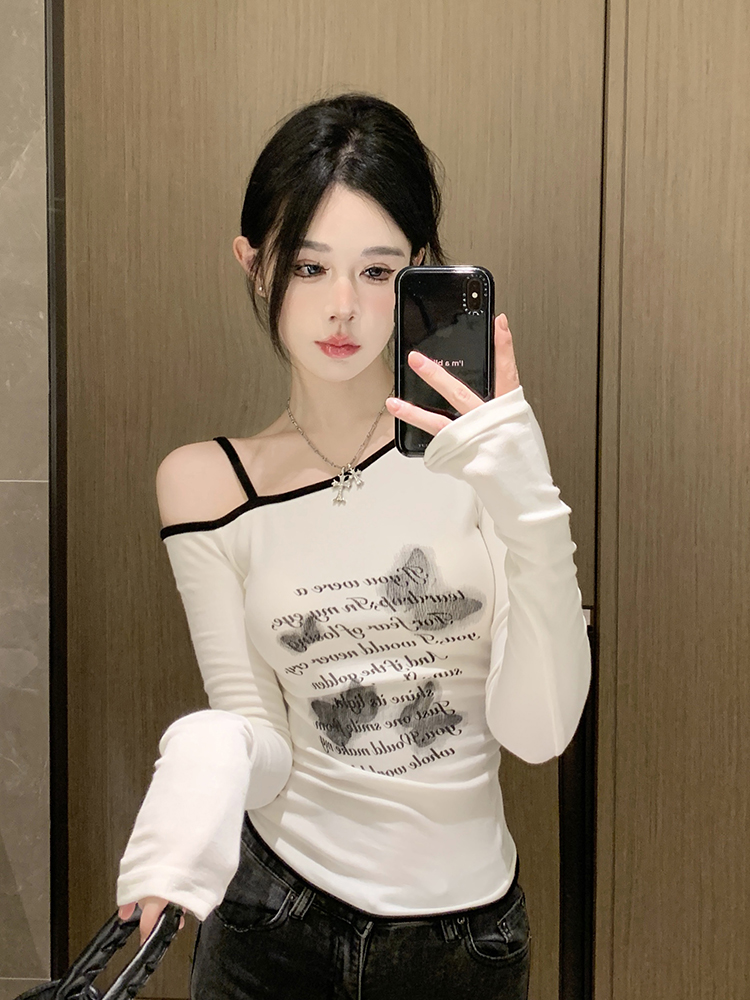 Y2K Slim Fit Long Sleeve Jazz Dance Top for Women, Short American Style T-Shirt for K-Pop Music Festival Outfits Y2K Slim Fit Long Sleeve Jazz Dance Top for Women, Short American Style T-Shirt for K-Pop Music Festival Outfits