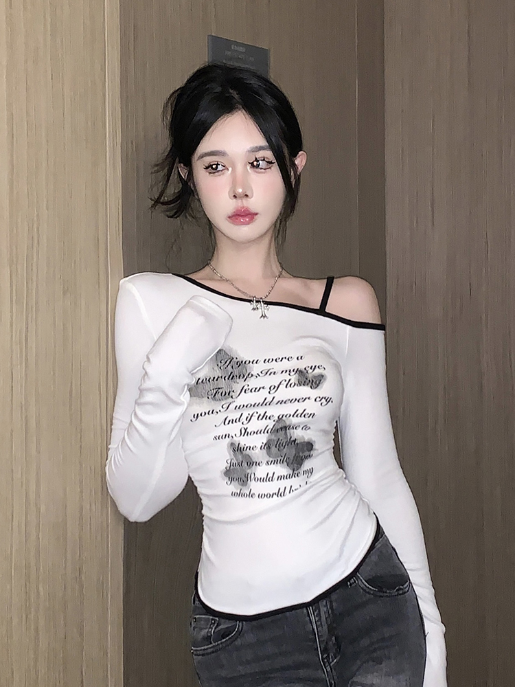 Y2K Slim Fit Long Sleeve Jazz Dance Top for Women, Short American Style T-Shirt for K-Pop Music Festival Outfits Y2K Slim Fit Long Sleeve Jazz Dance Top for Women, Short American Style T-Shirt for K-Pop Music Festival Outfits