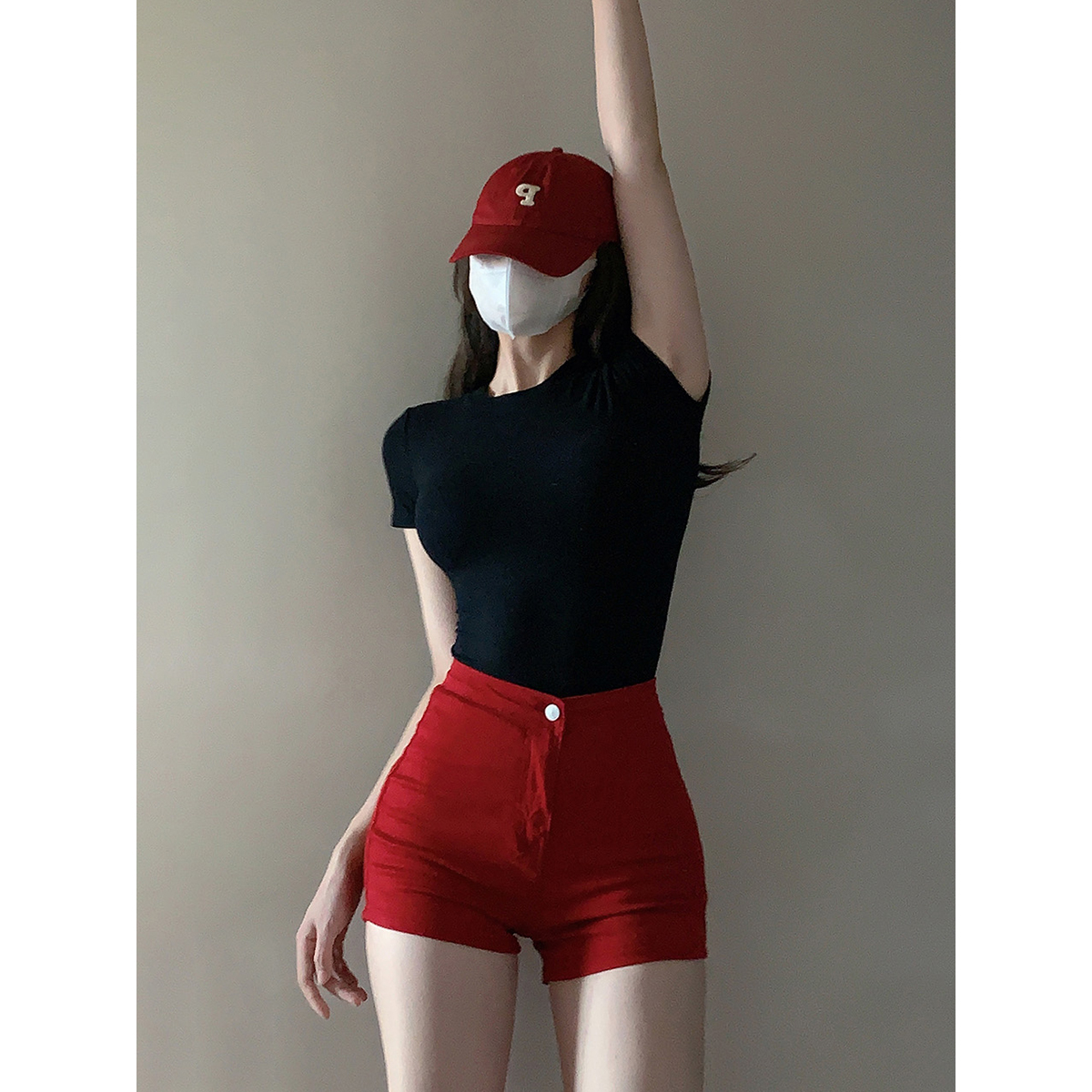 Y2K Slim-Fit Short Sleeve T-Shirt for Women, American Style Sweet and Spicy Jazz Dance Top, K-Pop Inspired Dance Outfit Y2K Slim-Fit Short Sleeve T-Shirt for Women, American Style Sweet and Spicy Jazz Dance Top, K-Pop Inspired Dance Outfit