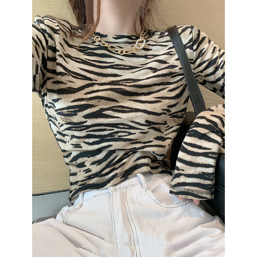 Y2K Striped Long Sleeve T-Shirt for Women - Sweet & Spicy Jazz Dance Top, European American Wasteland Style K-Pop Outfit Y2K Striped Long Sleeve T-Shirt for Women - Sweet & Spicy Jazz Dance Top, European American Wasteland Style K-Pop Outfit