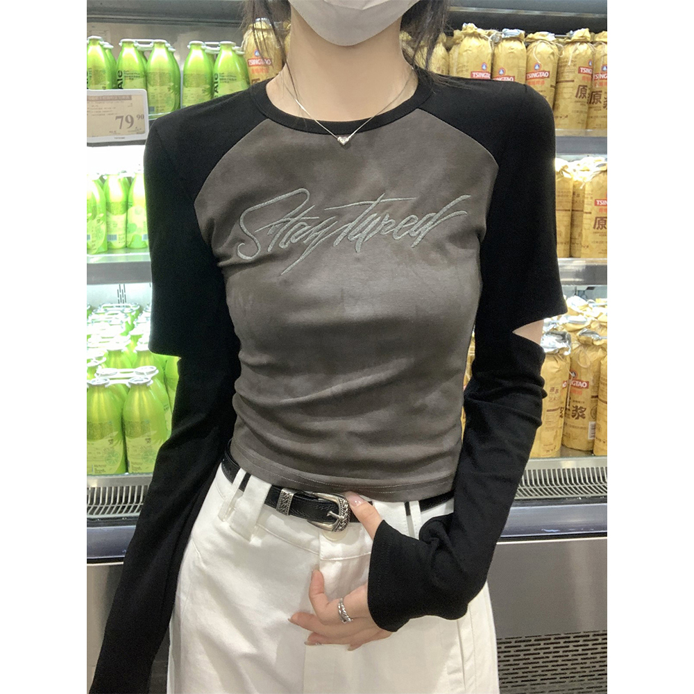 Y2K Style Jazz Dance Top for Women - Chic Short Base Shirt for Spring & Autumn, Perfect for K-Pop Music Festival Outfits Y2K Style Jazz Dance Top for Women - Chic Short Base Shirt for Spring & Autumn, Perfect for K-Pop Music Festival Outfits