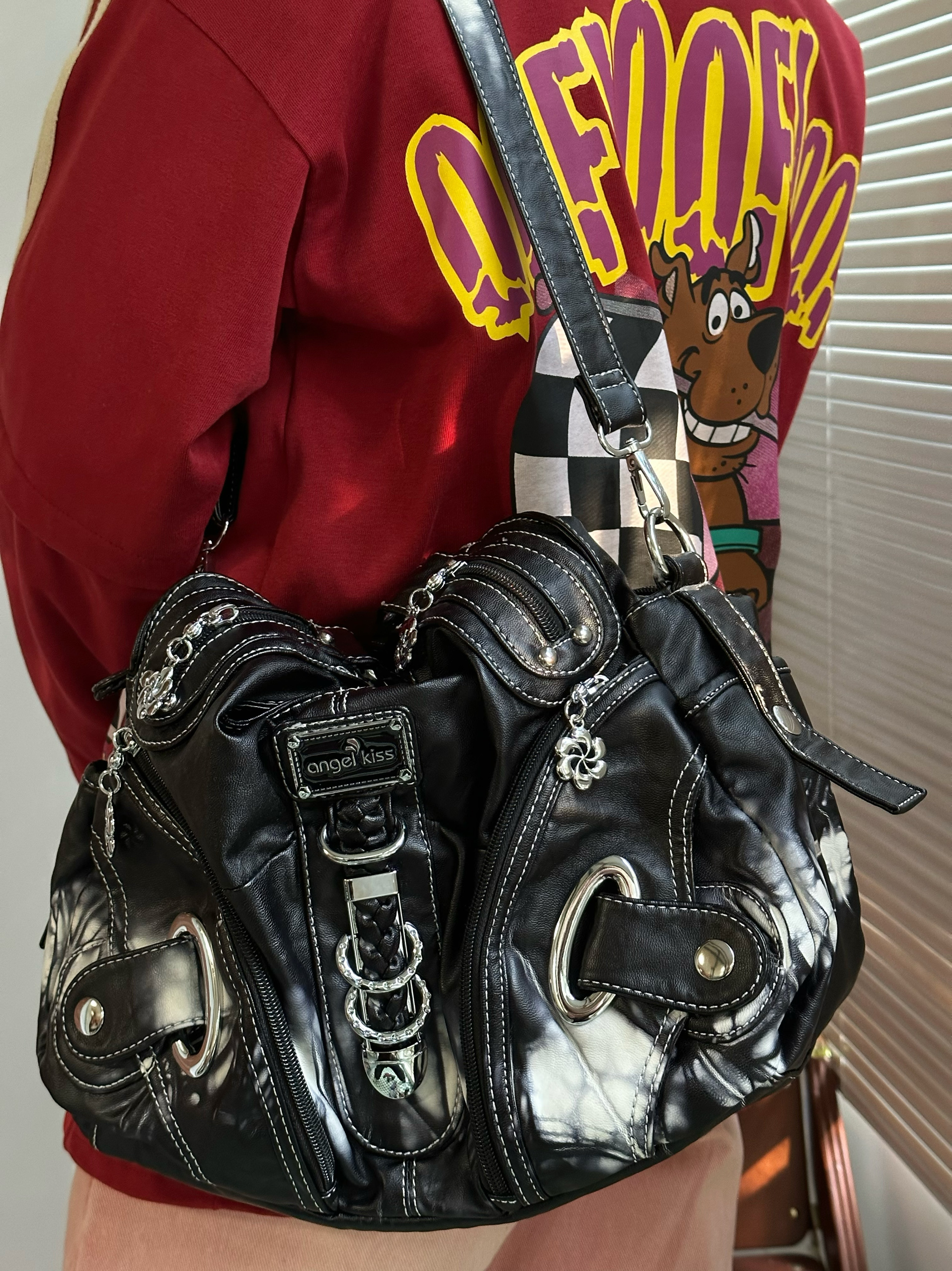 Y2K Tie-Dye Shoulder Crossbody Tote Bag - Retro Versatile Casual Bag for Spring and Summer, Perfect for Students and Spicy Girls Y2K Tie-Dye Shoulder Crossbody Tote Bag - Retro Versatile Casual Bag for Spring and Summer, Perfect for Students and Spicy Girls