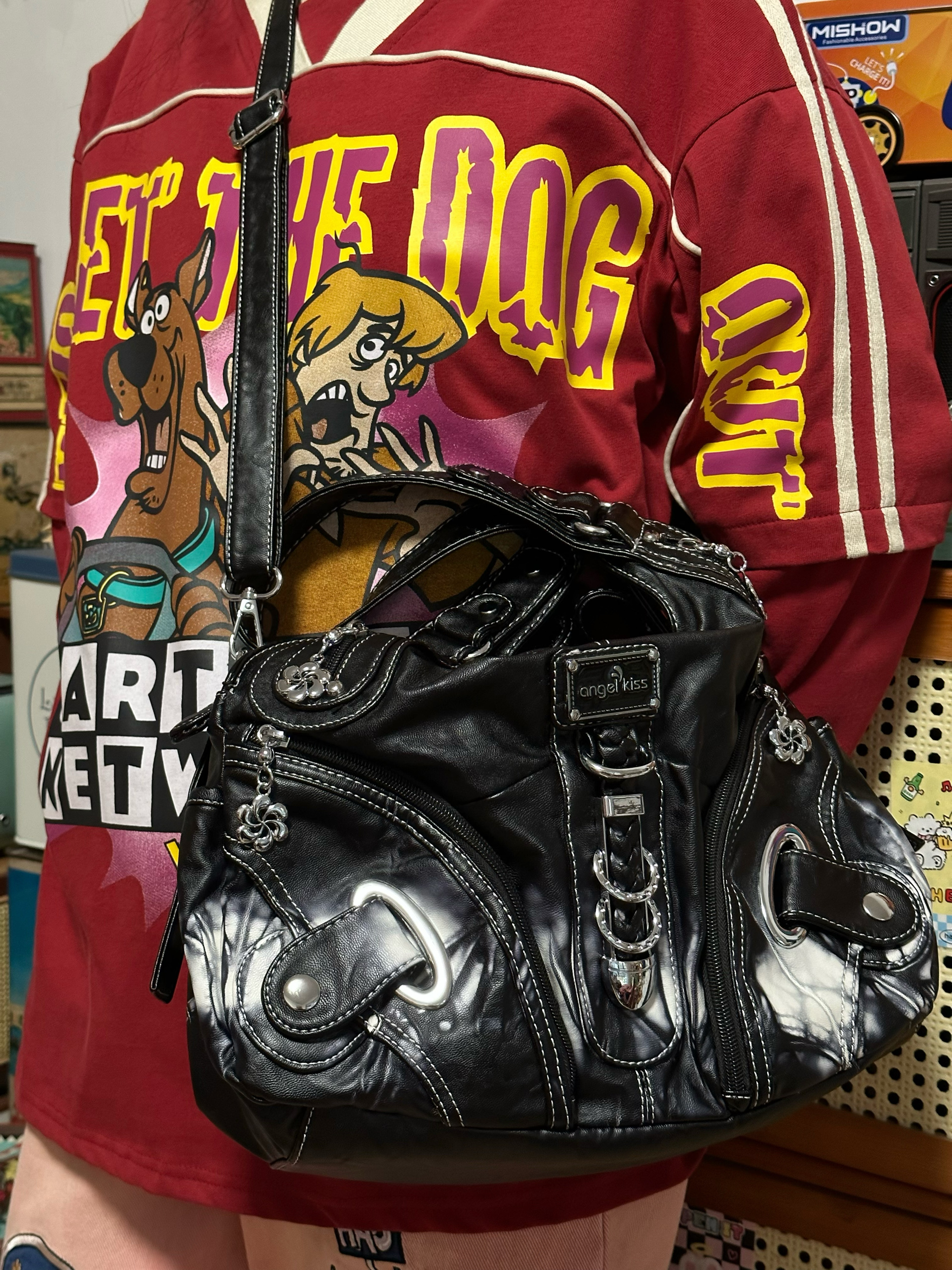 Y2K Tie-Dye Shoulder Crossbody Tote Bag - Retro Versatile Casual Bag for Spring and Summer, Perfect for Students and Spicy Girls
