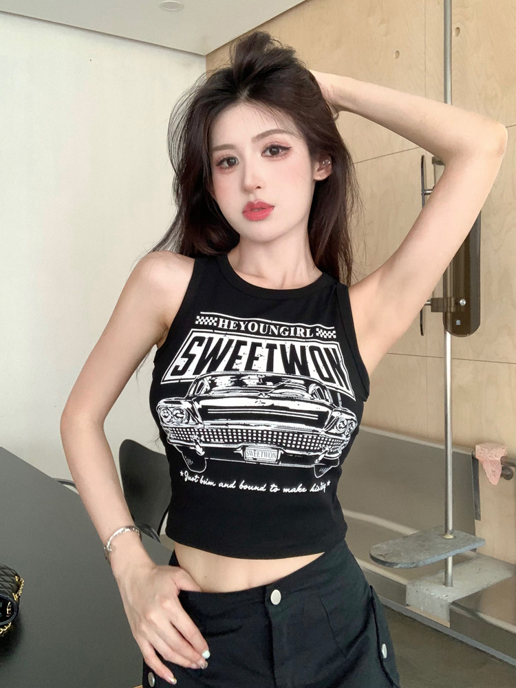 Y2K Wasteland Style Jazz Dance Vest for Girls - Trendy Performance Outfit with Unique Design Elements Y2K Wasteland Style Jazz Dance Vest for Girls - Trendy Performance Outfit with Unique Design Elements