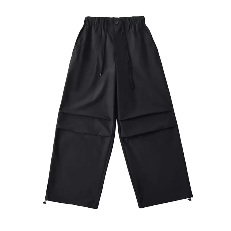 Y2K White Cargo Pants for Women - Trendy Tapered Sports Pants for Autumn Jazz Dance and Hip-Hop Style Y2K White Cargo Pants for Women - Trendy Tapered Sports Pants for Autumn Jazz Dance and Hip-Hop Style