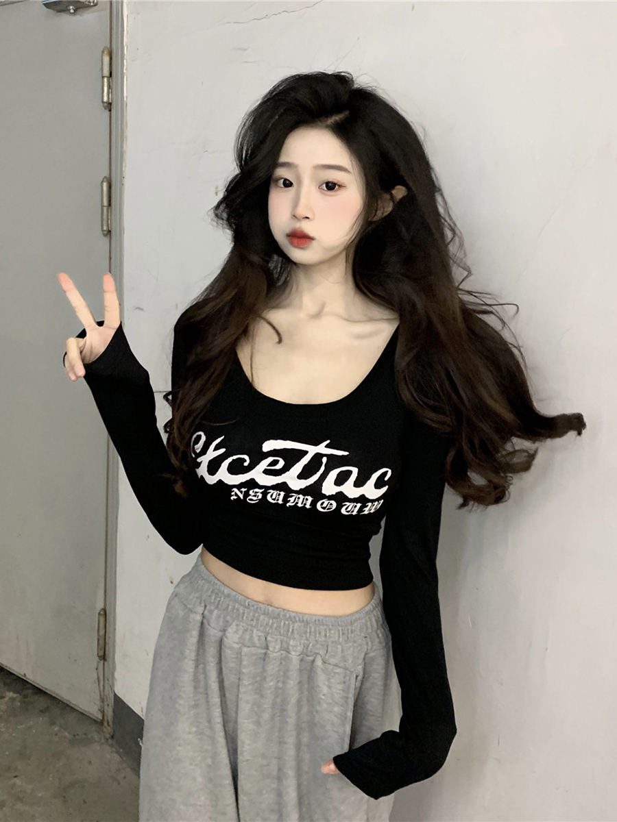 Y2K Women's Long Sleeve T-shirt - Sweet and Spicy Jazz Dance Top for Music Festival - Wasteland Aesthetic Fashion Y2K Women's Long Sleeve T-shirt - Sweet and Spicy Jazz Dance Top for Music Festival - Wasteland Aesthetic Fashion