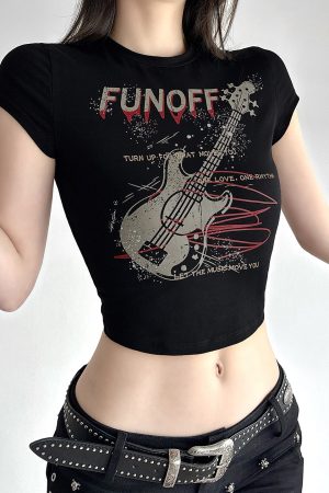 Womens Black Slim-Fit Crew-Neck Crop Top T-Shirt