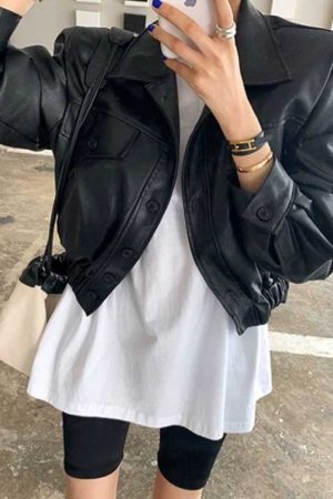 In-stock Korean-style Leather Jacket