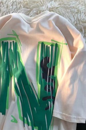 Womens Loose-fitting Crew-neck Short-sleeve Top