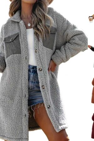 Loosefitting Lambswool Coat For Women