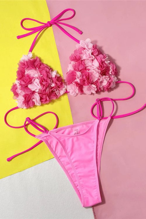 3D Petal Bikini Set