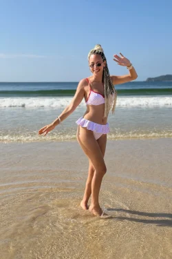 Polka Ruffled Bikini Set photo review
