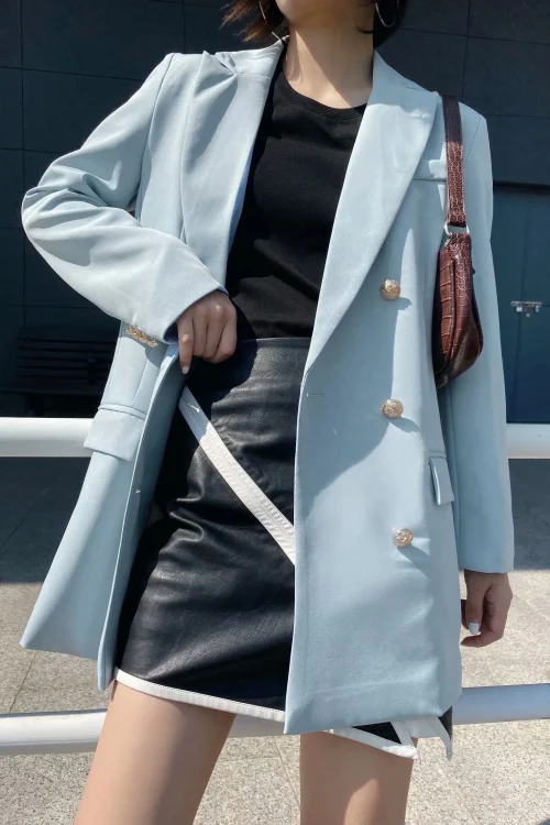 Frost Blue Double-Breasted Blazer (1)