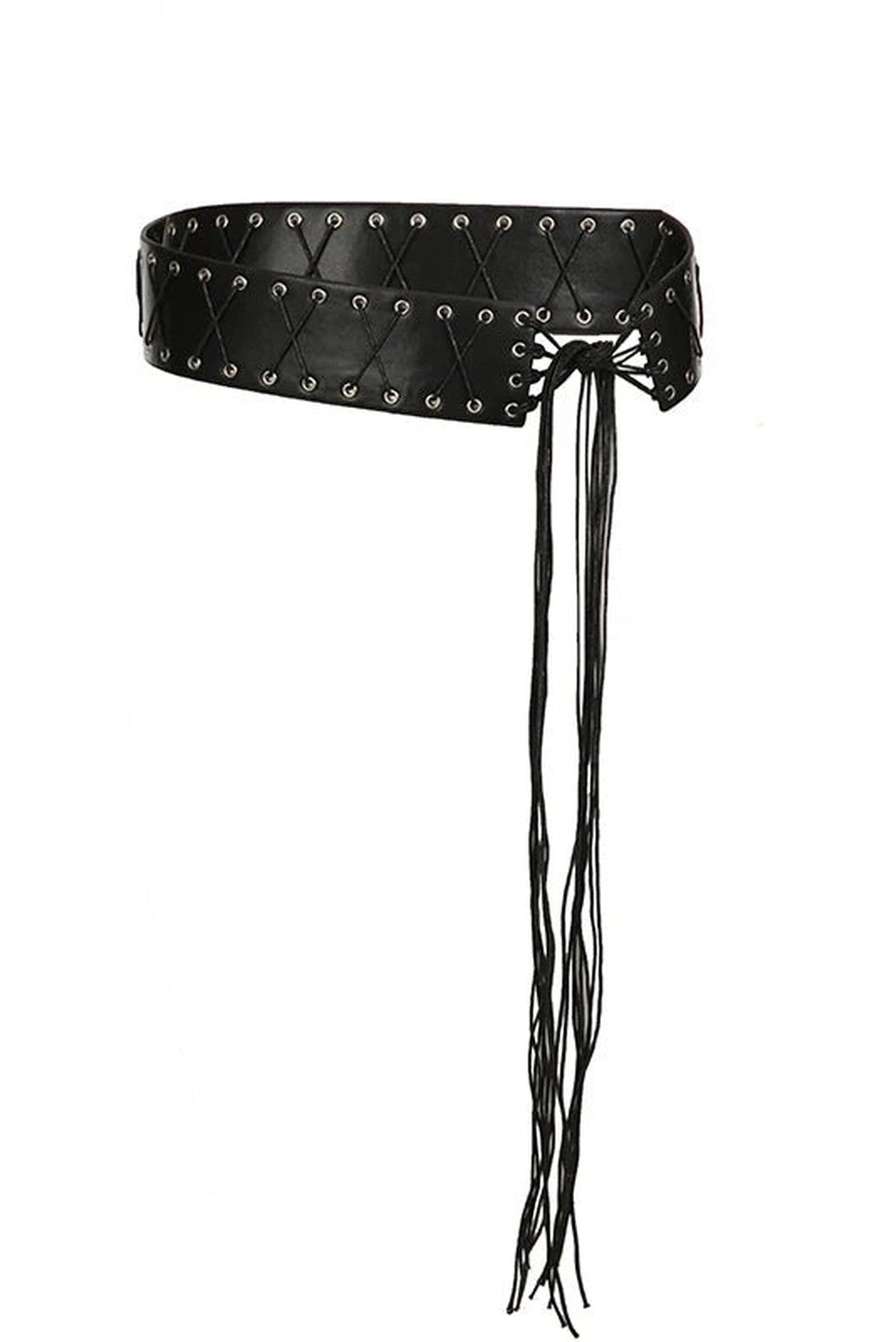 Alt Goth Lace-Up Corset Belt