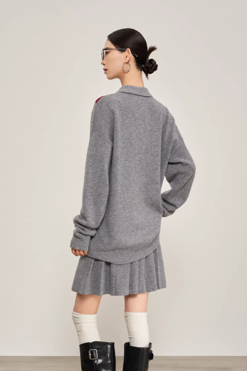 Argyle Knit Tops / Knit Mini Skirt