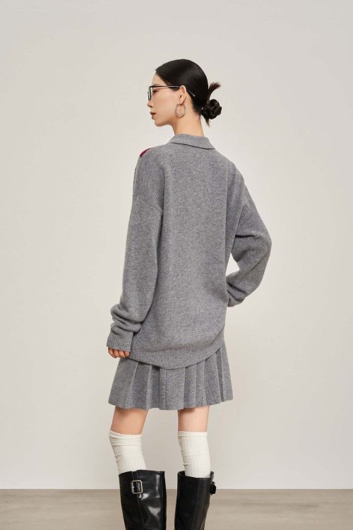 Argyle Knit Tops / Knit Mini Skirt