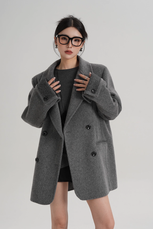 Back Sleeve Wool Blazer