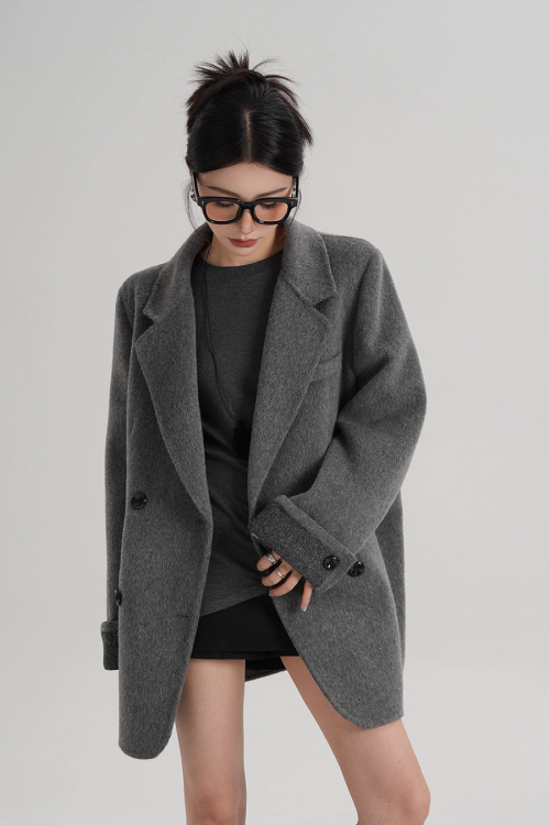 Back Sleeve Wool Blazer