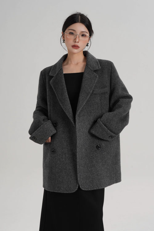 Back Sleeve Wool Blazer