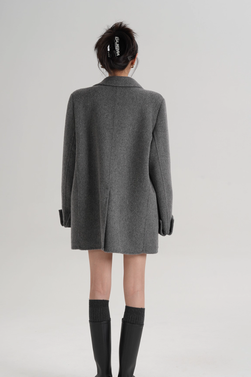 Back Sleeve Wool Blazer
