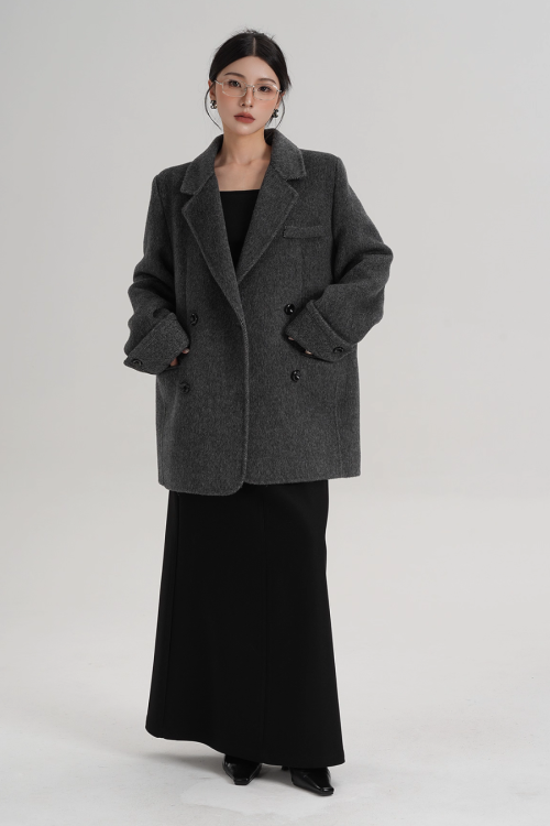 Back Sleeve Wool Blazer