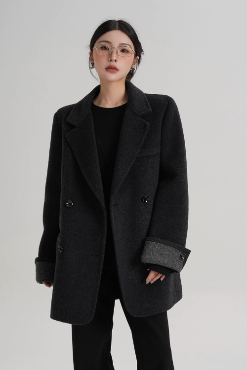 Back Sleeve Wool Blazer