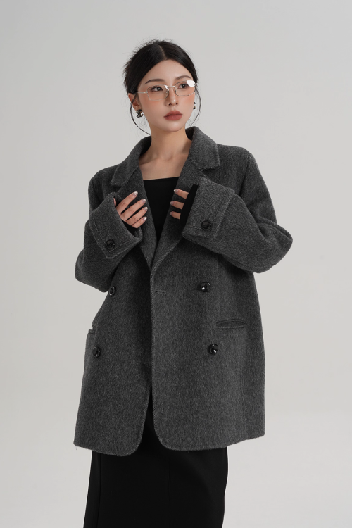Back Sleeve Wool Blazer