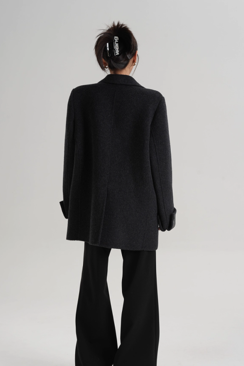 Back Sleeve Wool Blazer