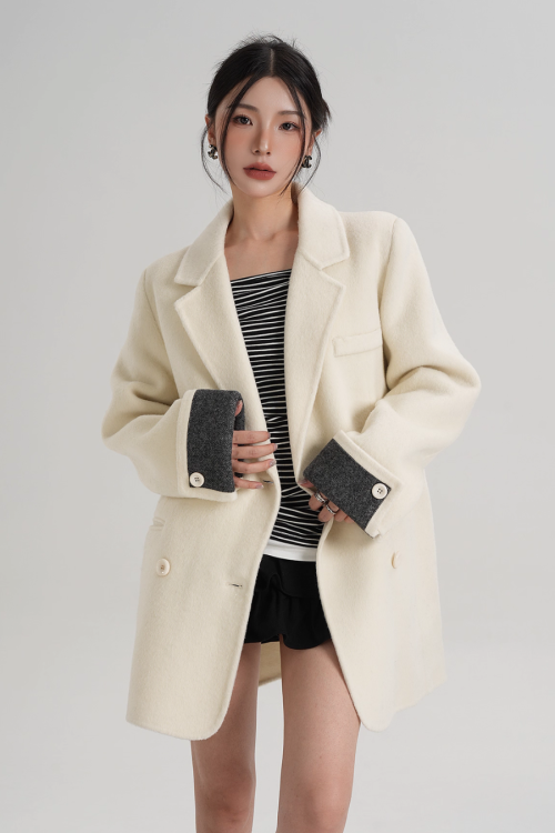 Back Sleeve Wool Blazer