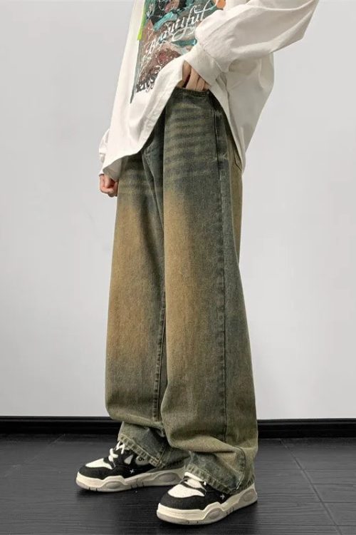 Baggy Washed Denim Jeans