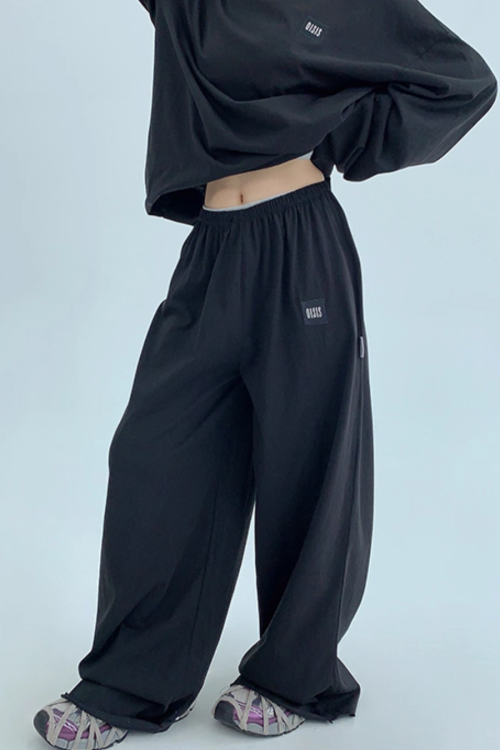 Basic Long Sleeve Top / Wide Pants