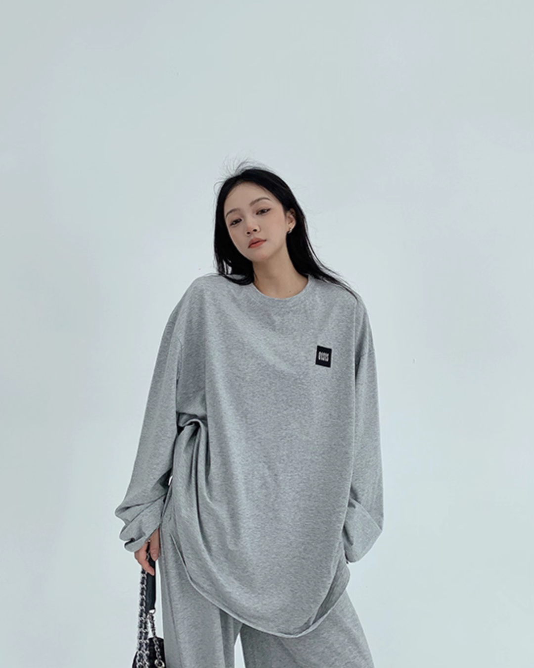 Basic Long Sleeve Top / Wide Pants