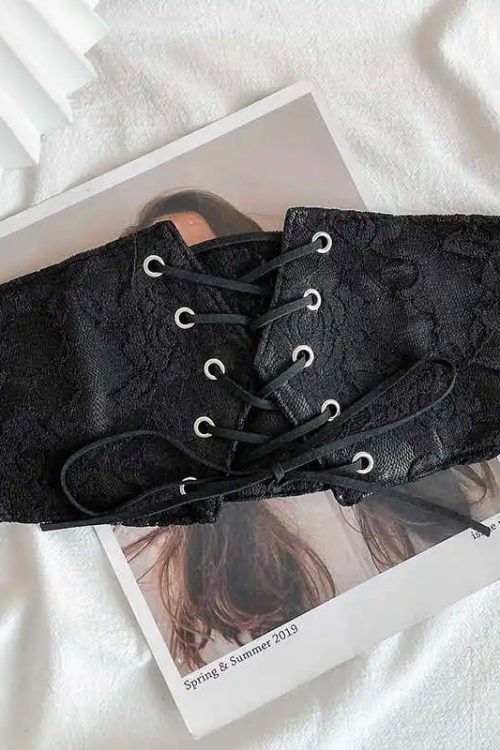 Belt – Midnight Lace-Up – Modern Design