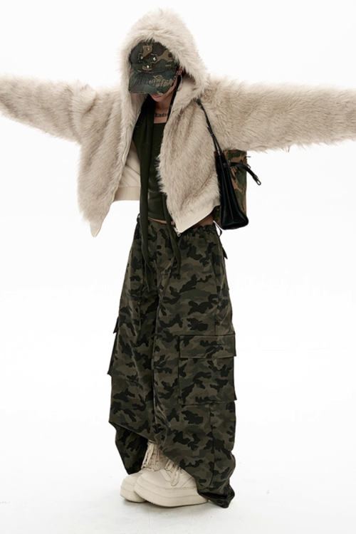 Big Hood Fur Coat