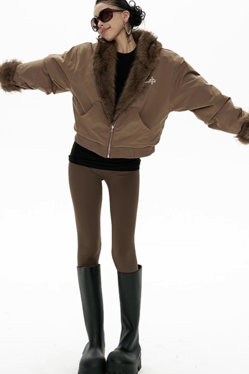 Big Hood Fur Coat