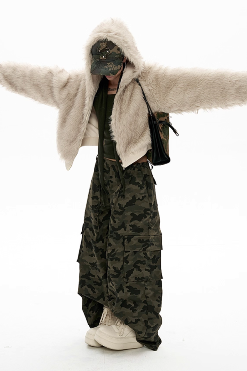 Big Hood Fur Coat