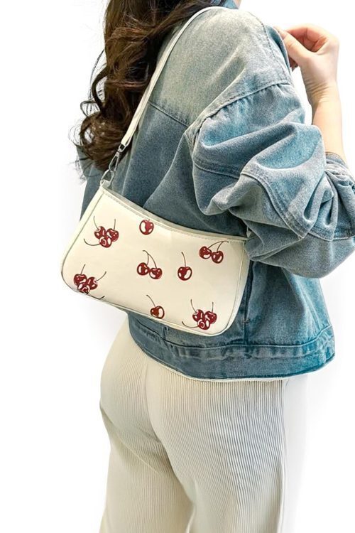 Black Cherry Shoulder Bag for Pin Display