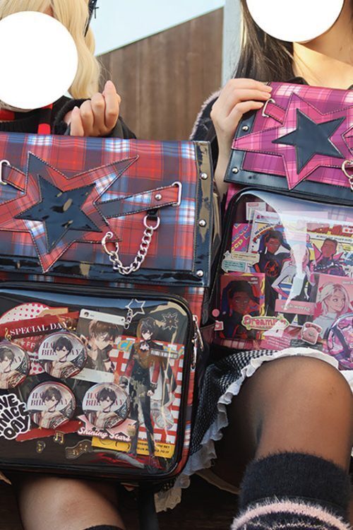 Black Ita Backpack with Clear Window for Plushies and Pins