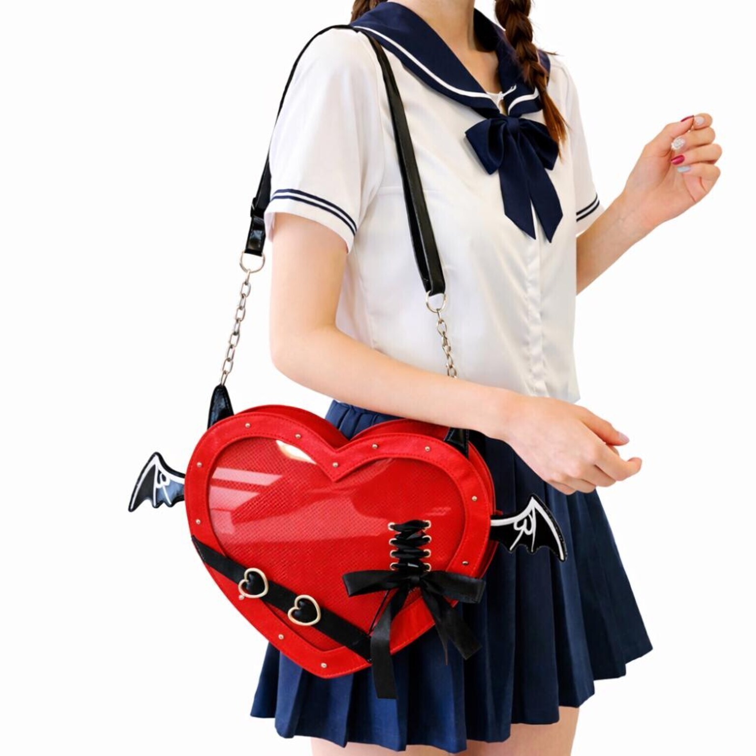 Gothic black crystal choker necklace women aesthetic 2026